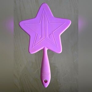 Jeffree Star authentic soft touch pink handheld mirror. In great condition.